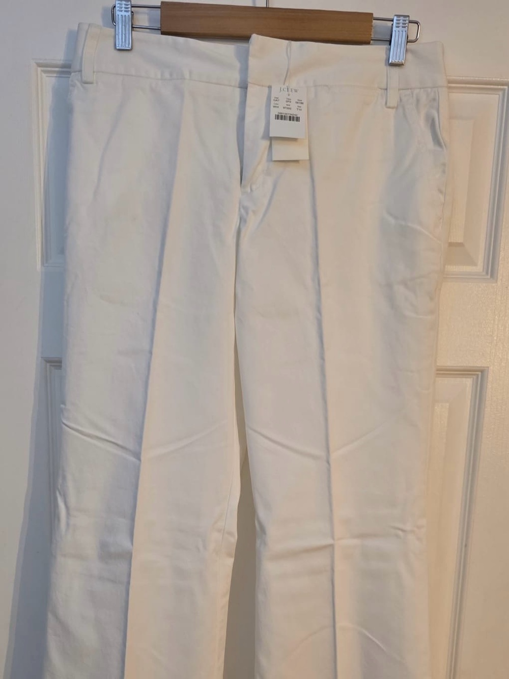 J. Crew White Women’s Flare Trousers Pants. White. $44. NWT. Size 10 Tall